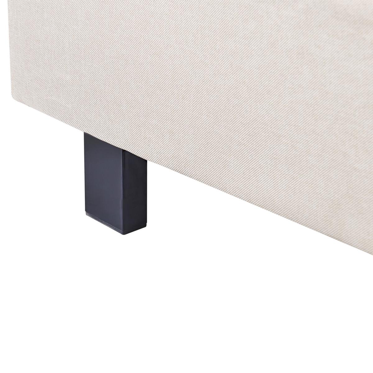 WASSERBETT 140x200 cm Grau Albi - Grau, Textil (140/200cm) - Beliani
