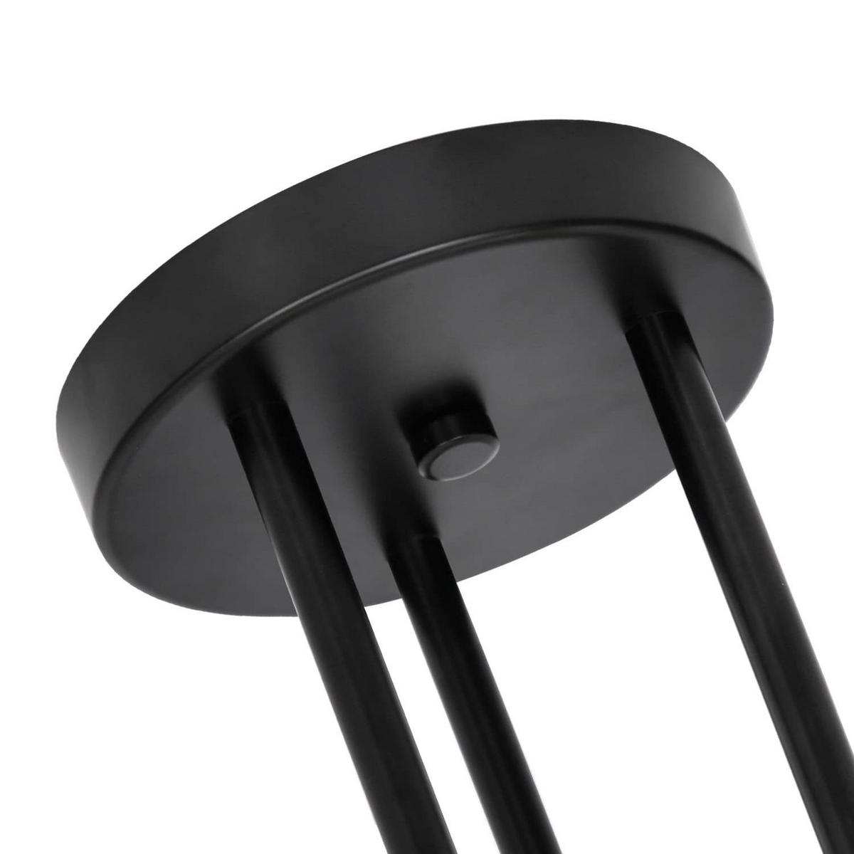 DECKENLEUCHTE Fyriso 51/51/22 cm - Schwarz, Metall (51/51/22cm) - ZMH