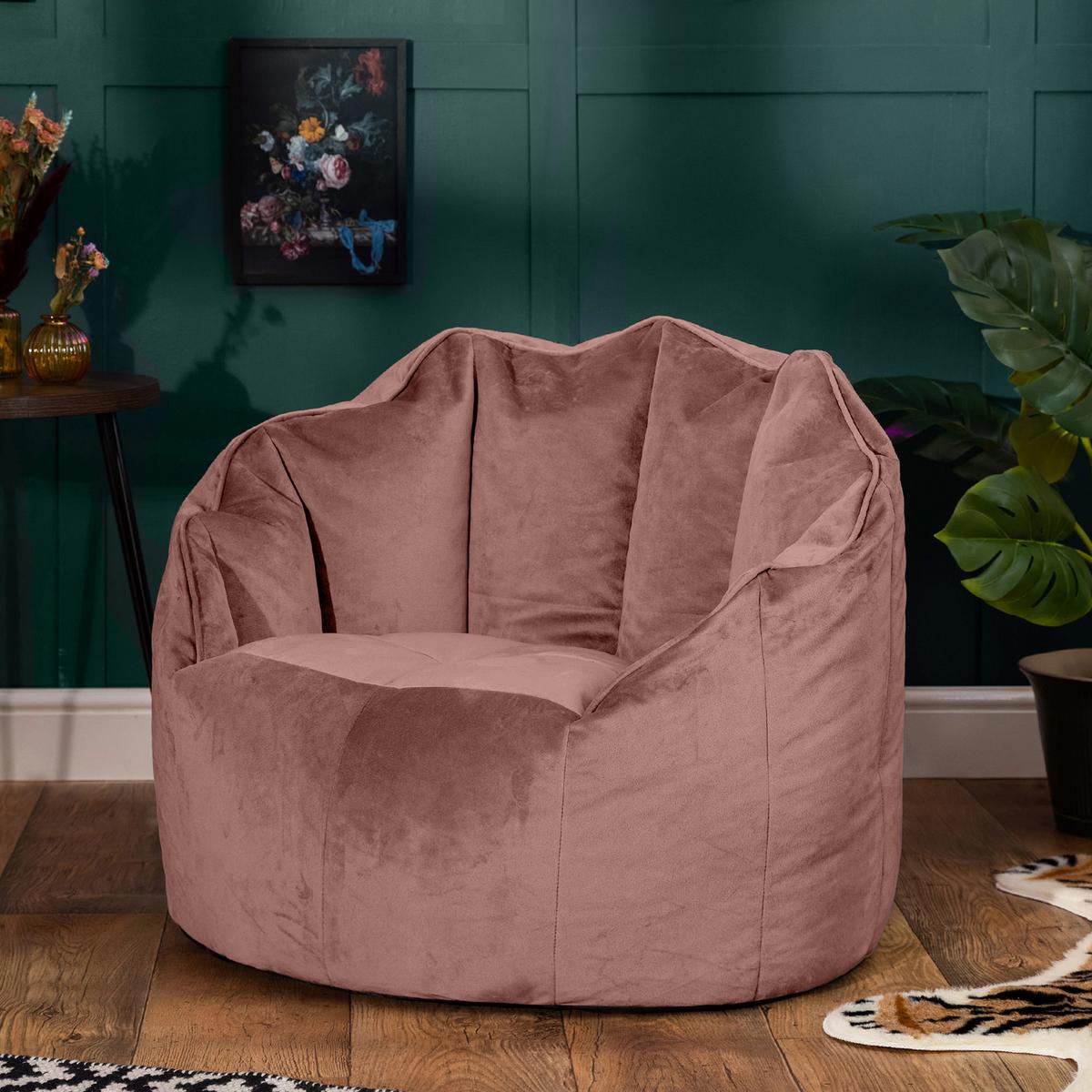 SITZSACK-SESSEL Sirena - Pink, Textil (77/64/74cm) - icon