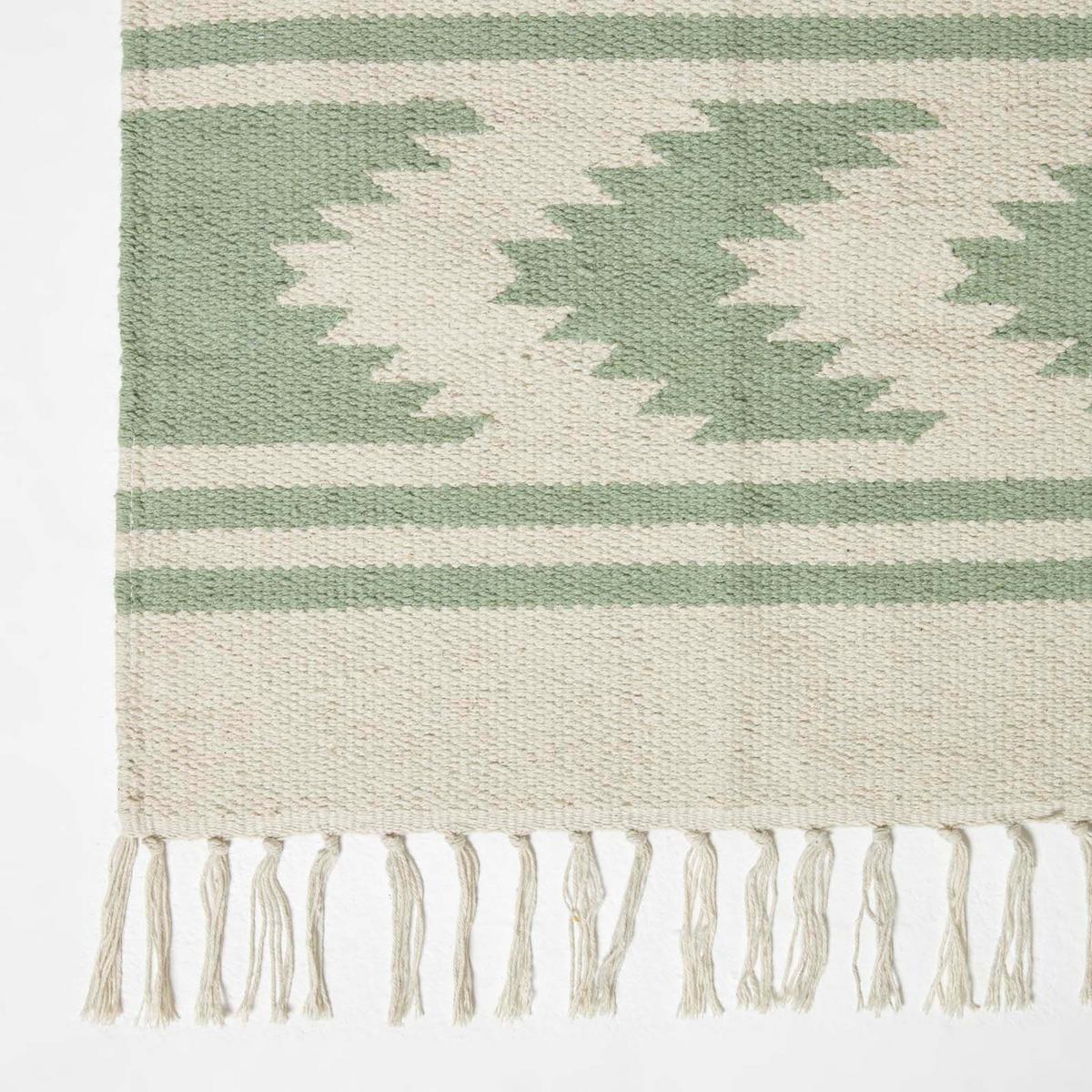 KELIM-TEPPICHLÄUFER Turin 66/200 cm - Grün, Textil (66/200cm) - Homescapes