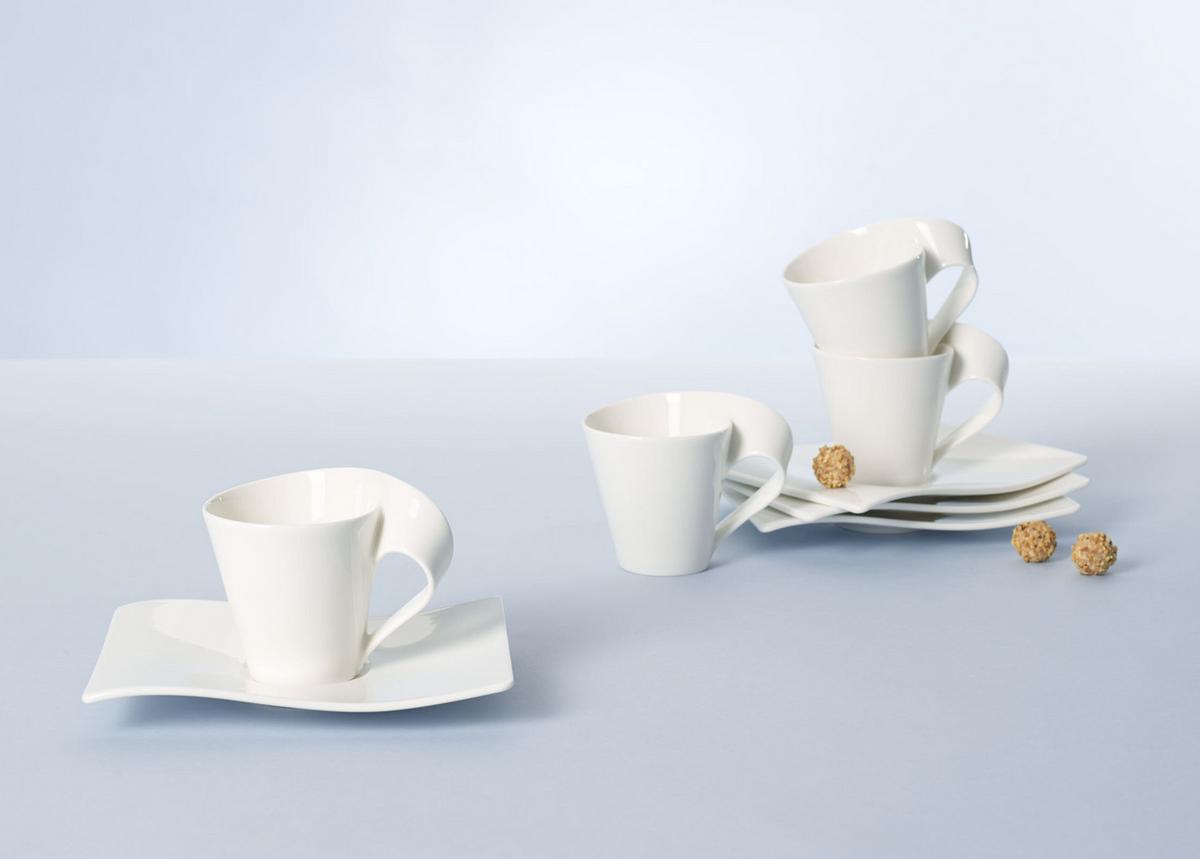 KOMBISERVICE NewWave weiß 20-tlg. - Weiß, Keramik (2/2/2cm) - Villeroy & Boch