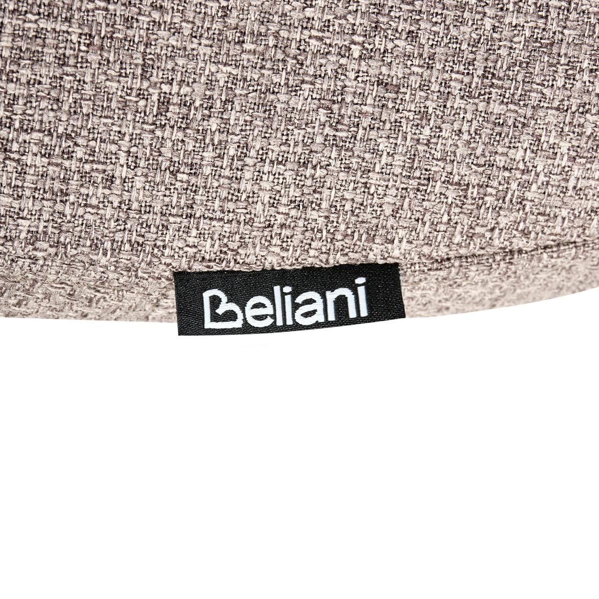 ESSZIMMERSTUHL 2er-Set Stoff Hellbraun Loleta - Hellbraun, Textil (47/84/57cm) - Beliani