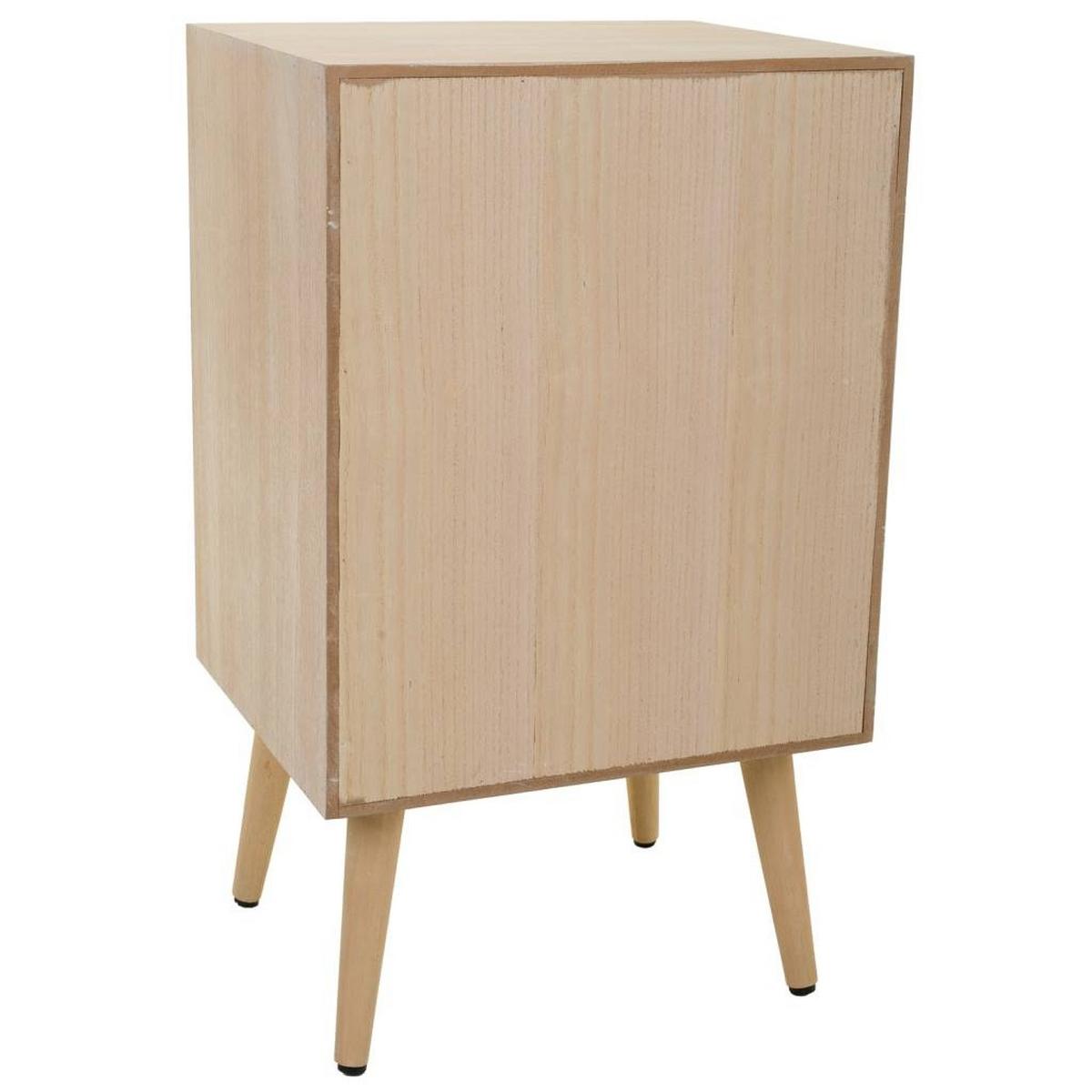 NACHTTISCH aus MDF und Gitter, braun, 42x37x71cm - Braun, Holzwerkstoff (42/71/36.5cm) - Wanderlust