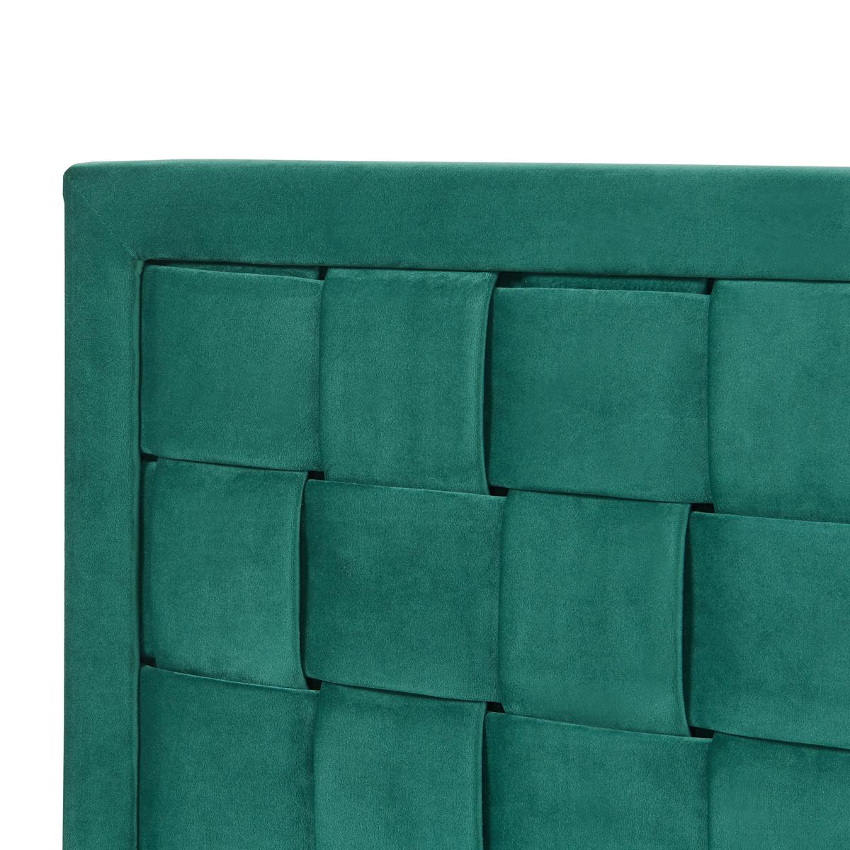 KOPFTEIL Tervo - Grün, Holzwerkstoff/Textil (180/45/5cm) - [en.casa]