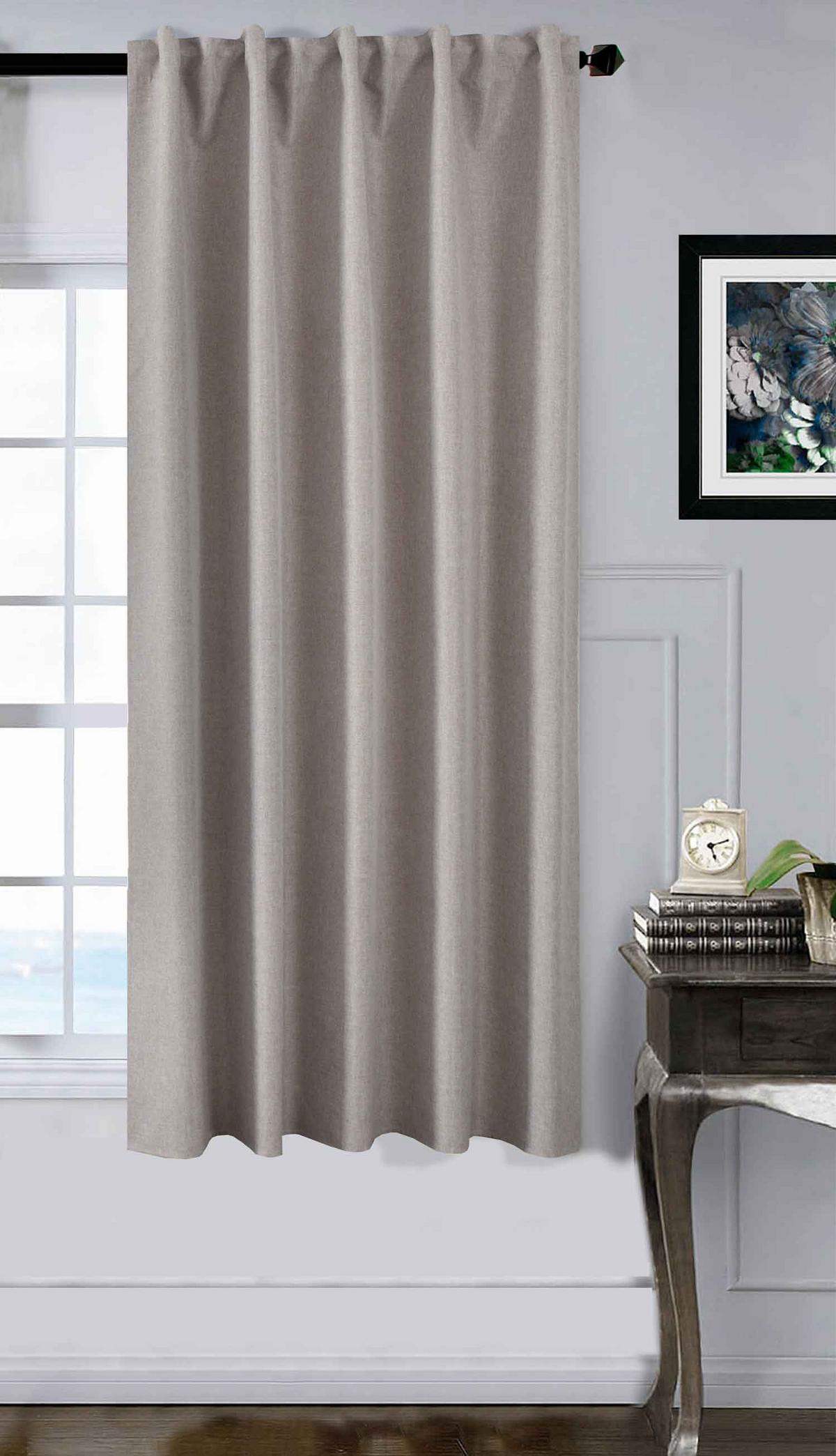 VORHANG BOSTON DARK HxB 175x140 cm Taupe - Taupe, Textil (140/175cm) - Gardinenbox