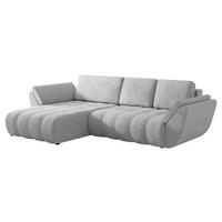 ECKSOFA Faro - Hellgrau/Schwarz, Holz/Kunststoff (283/195cm) - MIRJAN24