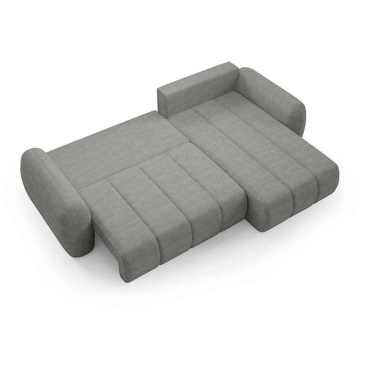 ECKSOFA Cesar 3 Sitzplätze Hellgrau - Grau, Holz (304/190cm) - Petits-meubles