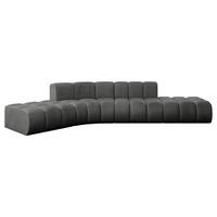 ECKSOFA modulares Sofa Solven-L1 - 380x174x70 cm Dunkelgrau - Dunkelgrau, Holzwerkstoff/Textil (380/174cm) - ALTDECOR