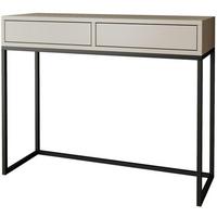 KONSOLENTISCH Lango 100/85/35 kaschmir mit schwarzen Metallbeinen - Kaschmir/Schwarz, Holzwerkstoff/Metall (35/100/85cm) - Beautysofa