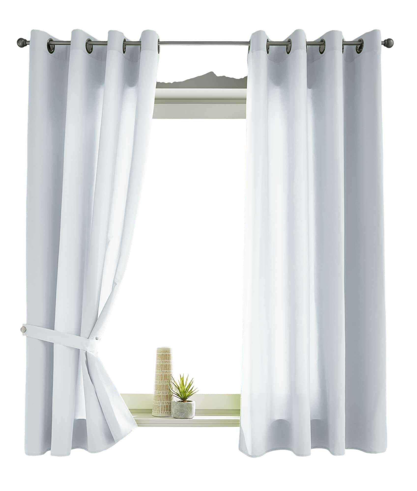 VORHANG 2ER SET BERLIN HxB 175x140cm Weiß - Weiß, Textil (140/175/175cm) - Gardinenbox