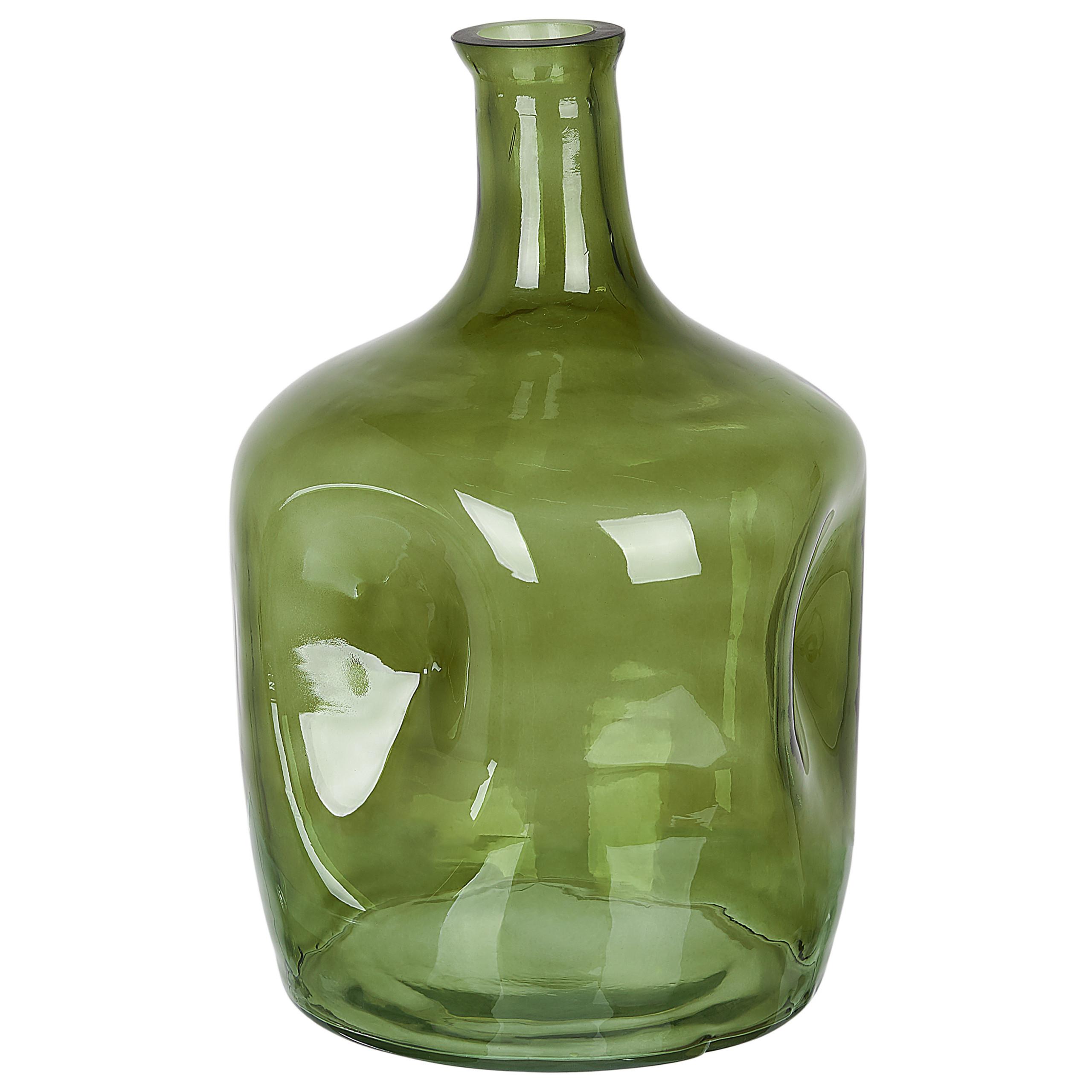 BLUMENVASE Glas grün Kerala - Grün, Glas (30cm) - Beliani