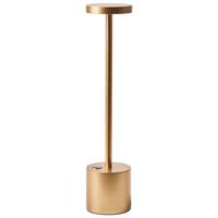 LED-TISCHLEUCHTE Gold Lizandro - Goldfarben, Metall (8/8/35cm) - Beliani
