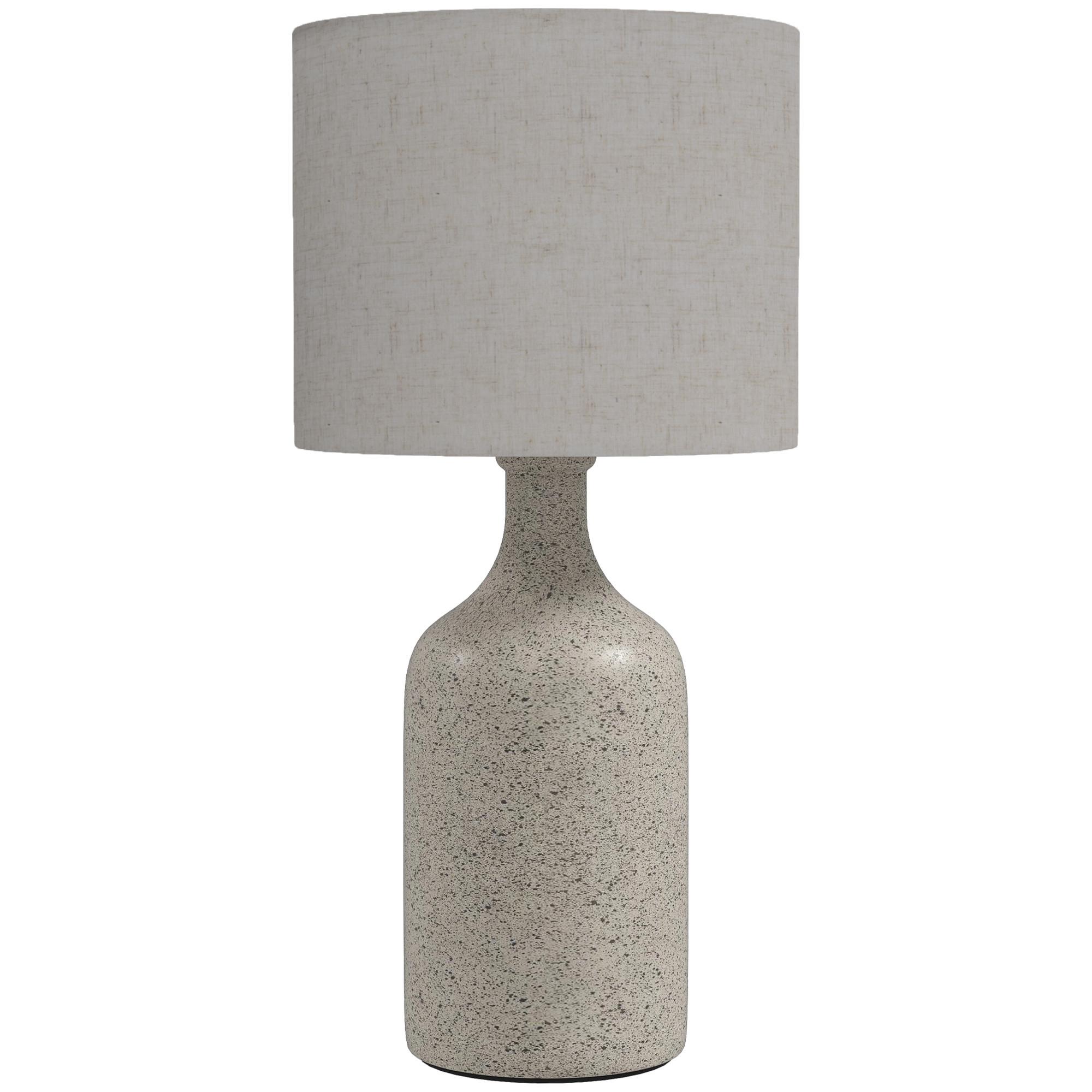 TISCHLAMPE Keramik Leinen Beige - Beige, Keramik (22/22/45cm) - HOMCOM