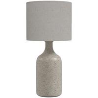 TISCHLAMPE Keramik Leinen Beige - Beige, Keramik (22/22/45cm) - HOMCOM