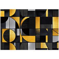 FOTOTAPETE Abstrakt Geometrisch Vlies Tapete Wohnzimmer 350x250 - Multicolor, Papier (350/250cm) - Wallarena