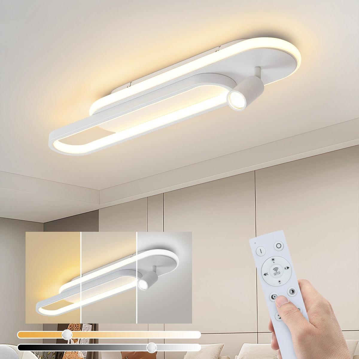 LED-DECKENSTRAHLER Dobson 60/13/15.5cm - Weiß, Metall (60/13/15.5cm) - Nettlife
