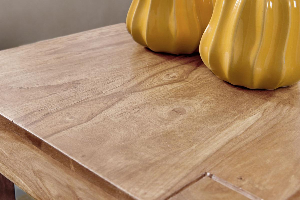 BEISTELLTISCH 3er Set Massivholz Landhausstil MUMBAI, Akazie 36x50x45 cm - Akaziefarben, Holz (50/36/45cm) - KADIMA DESIGN