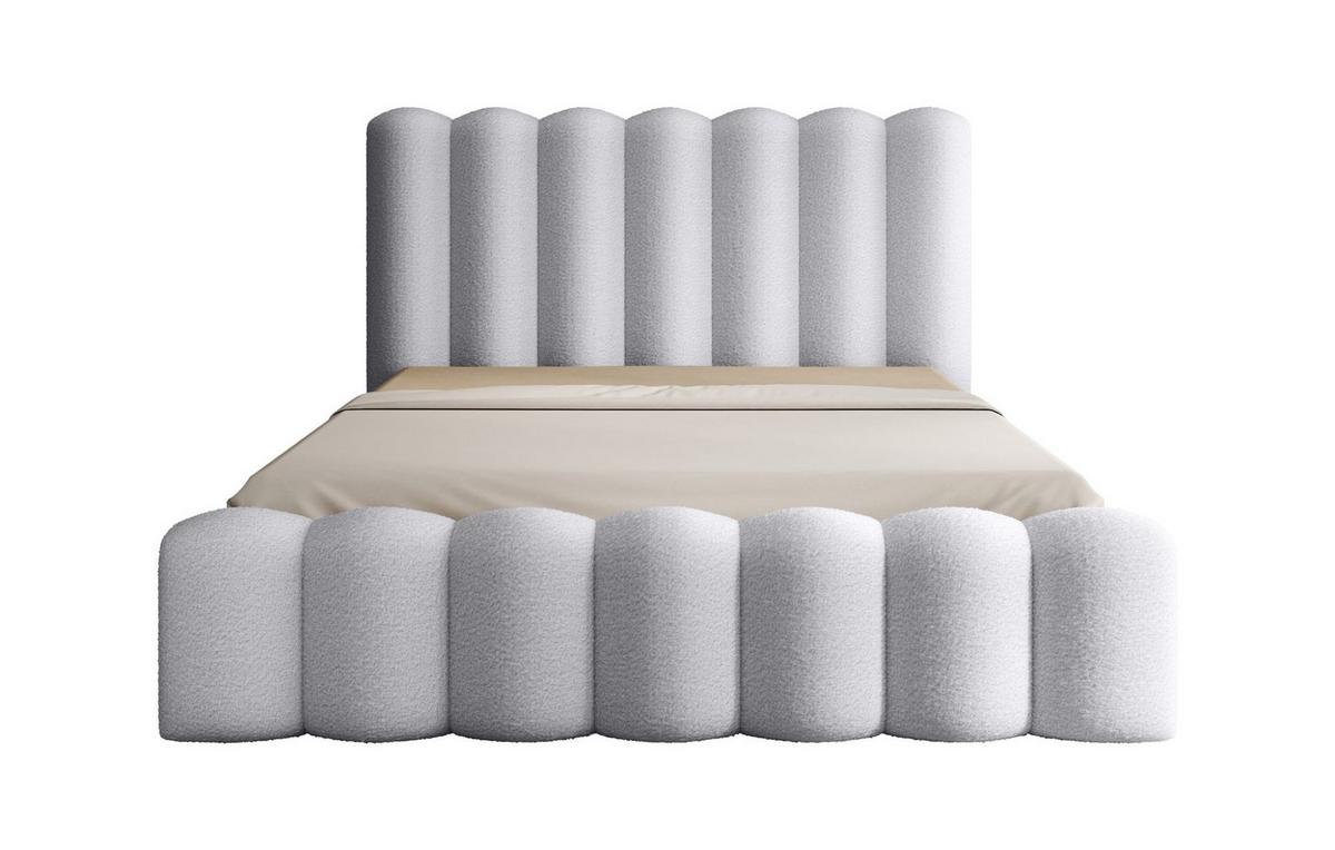 POLSTERBETT Macon In Euphoria - Hellgrau, Holzwerkstoff/Textil (180/200cm) - Fun Möbel