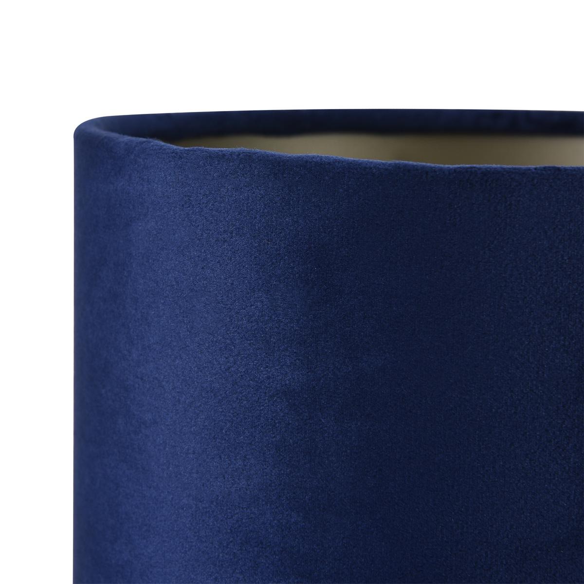 TISCHLEUCHTE Deventer - Blau, Metall (18/18/39cm) - lux.pro