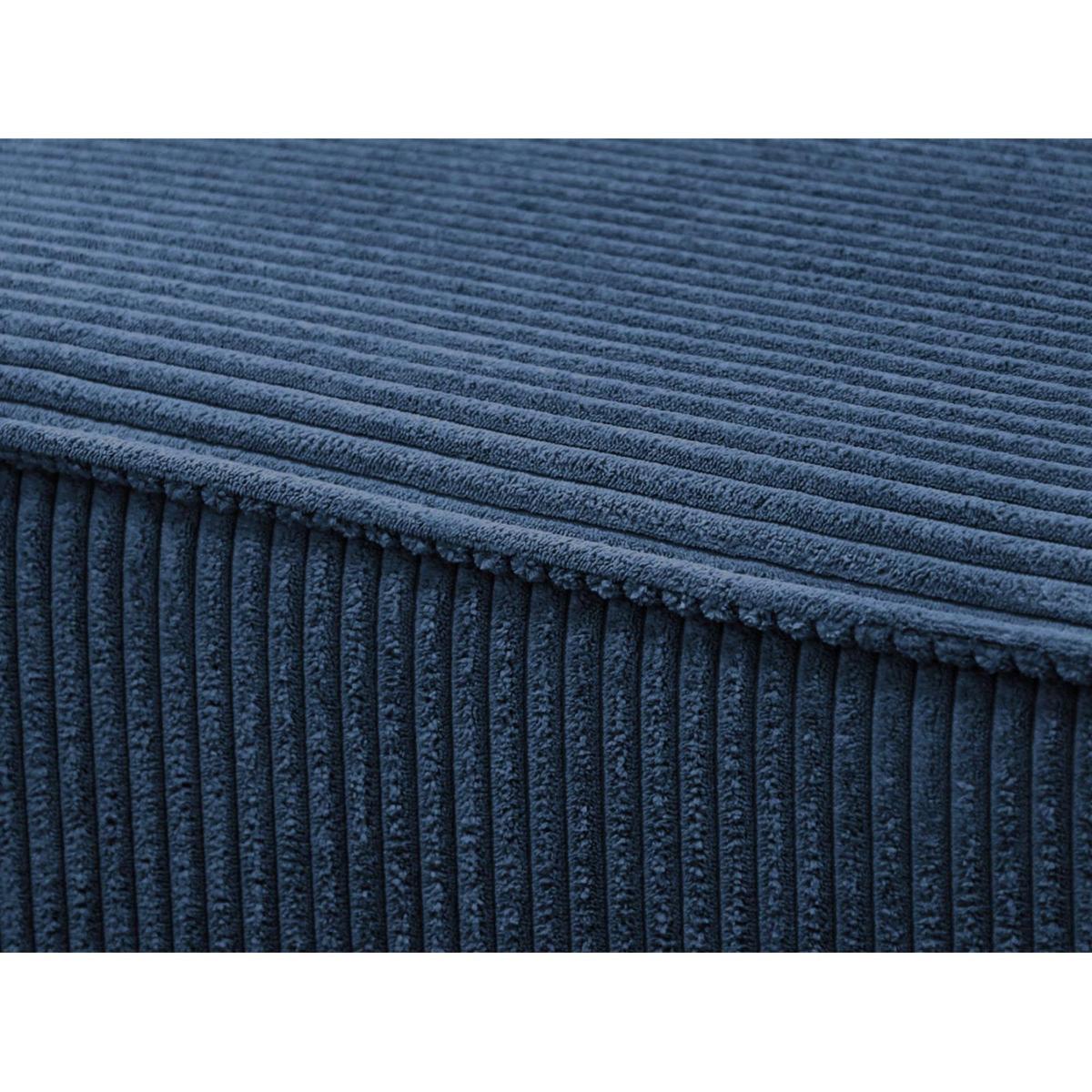ECKSCHLAFSOFA Primo L dunkelblau - Schwarz/Dunkelblau, Textil (290/185cm) - Beautysofa