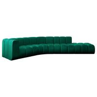 ECKSOFA modulares Sofa Tilmo-L1 - 399x194x70 cm Grün - Dunkelgrün, Holzwerkstoff/Textil (399/194cm) - ALTDECOR