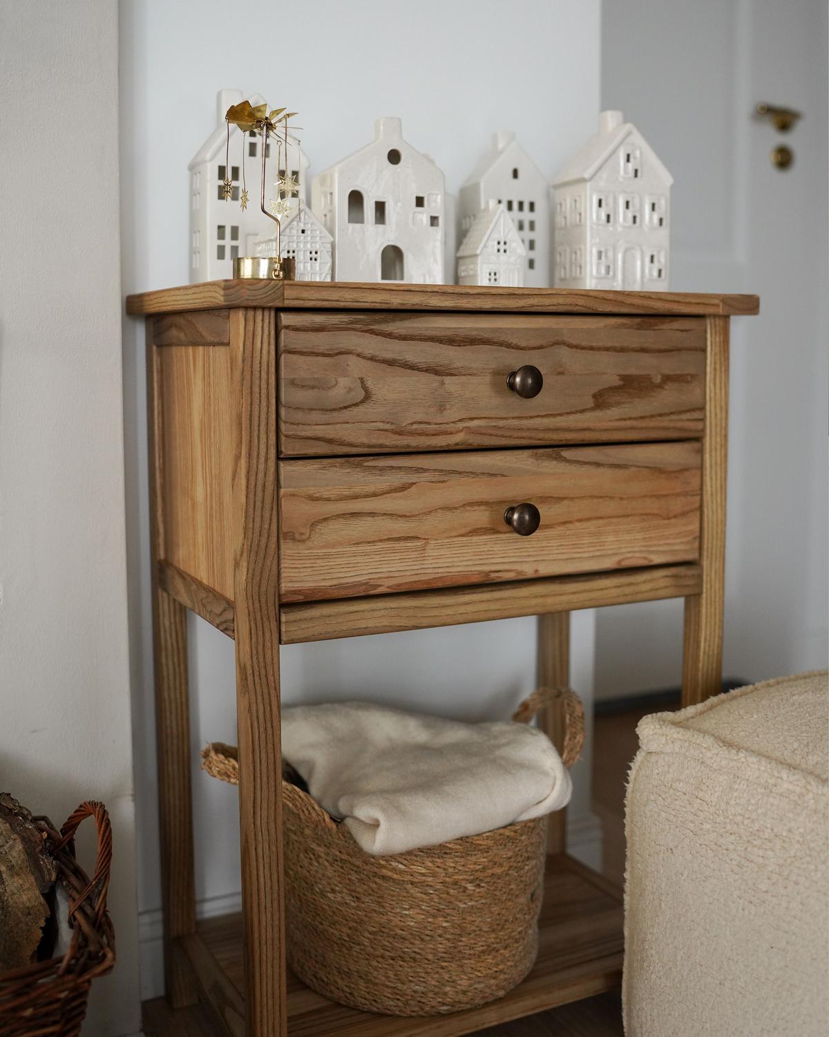 KONSOLENTISCH Sassafrasholz Braun Salton - Braun, Holz (53/74/31cm) - Beliani