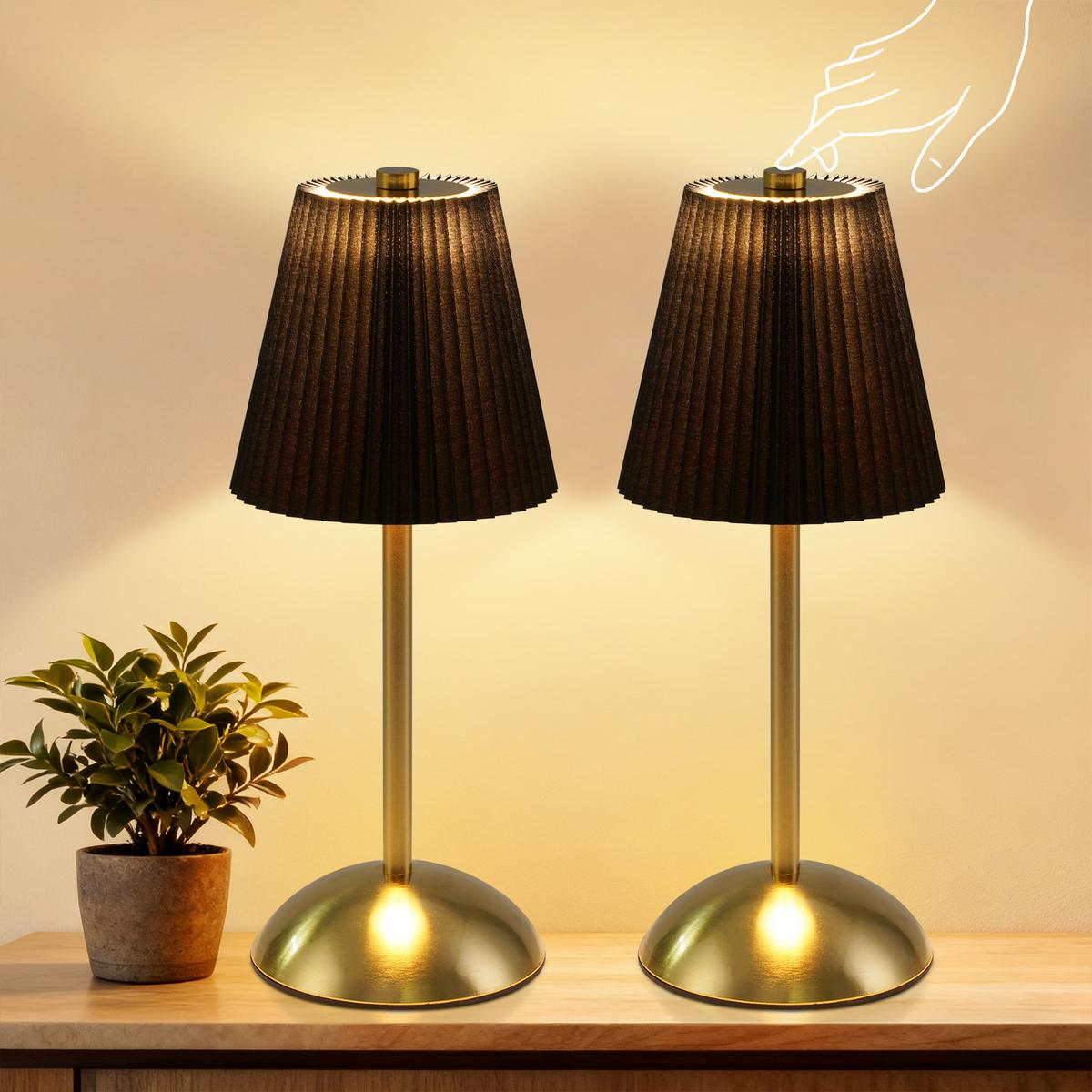 LED TISCHLAMPE Helixis 11.5/11.5/30 - Schwarz, Metall (11.5/11.5/30cm) - ZMH