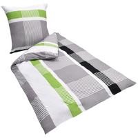 BETTWWÄSCHE Dana 155/220 cm + Kissenbezug 80/80 cm Gestreift Renforcé - Multicolor, Textil (155/220cm)
