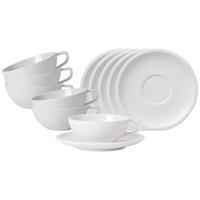 TEETASSEN MIT UNTERTASSEN Artesano Original weiß 120 ml 6er Set - Weiß, Keramik (0.12L) - Villeroy & Boch