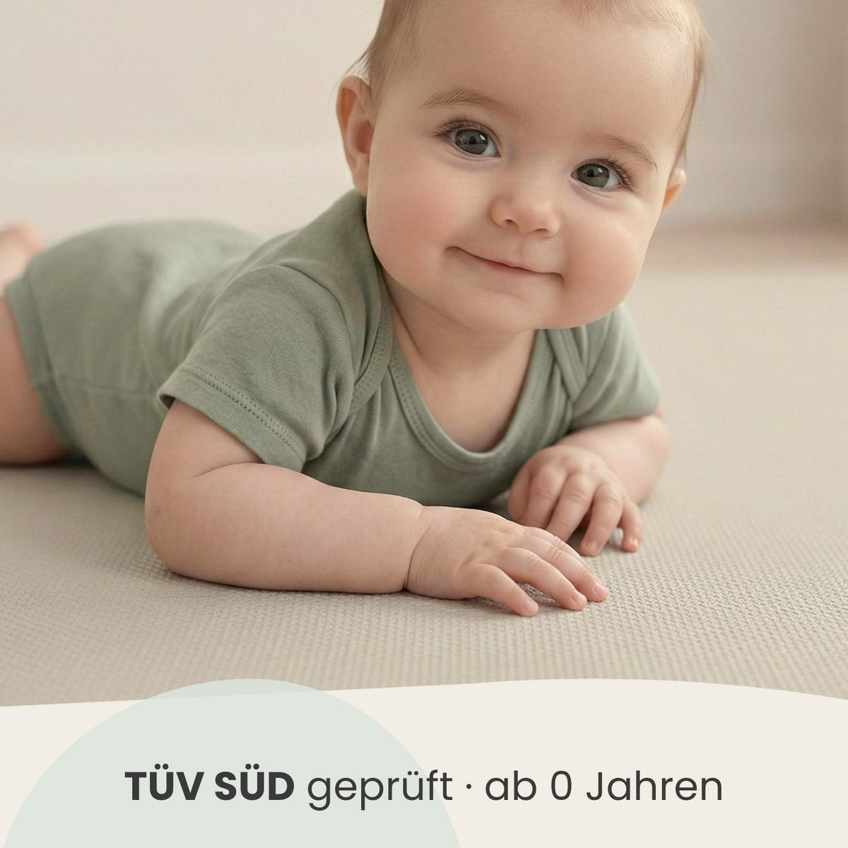 PUZZLEMATTE Uni Beige mit Rand EVA-036 18 Teile - Beige, Kunststoff (30/30cm) - Littletom