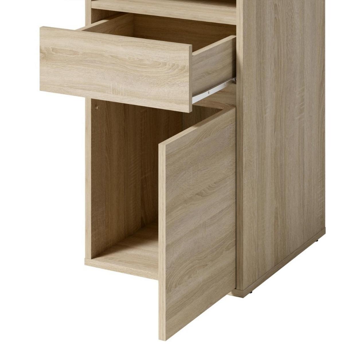SCHREIBTISCH REGIS 120x53x75,5 cm Bürotisch Computertisch, Sonoma Eiche - Sonoma Eiche, Holzwerkstoff (53/120/75.5cm) - MASSENO