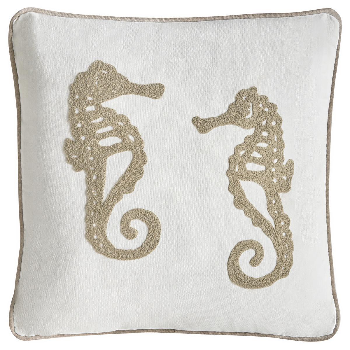 DEKOKISSEN 2er-Set Weiß 45/45 cm Sindora - Weiß, Textil (45/45cm) - Beliani