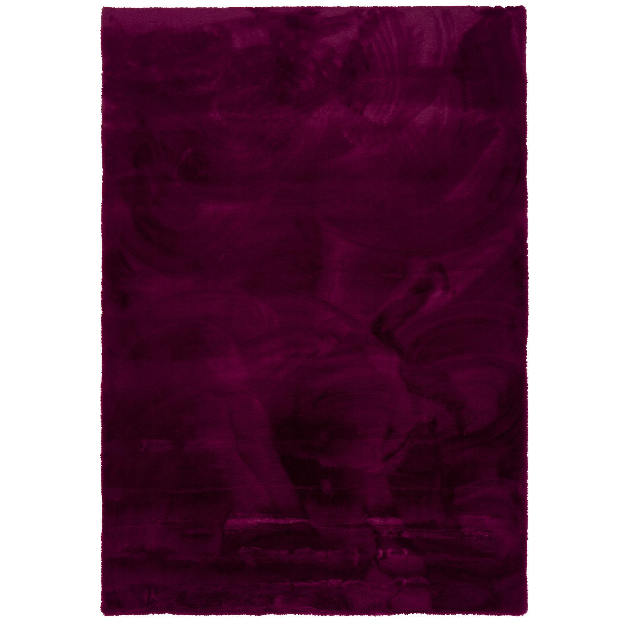 FELLTEPPICH LUXUS SUPER SOFT PLUSH - Brombeere, Textil (90/160cm) - Pergamon