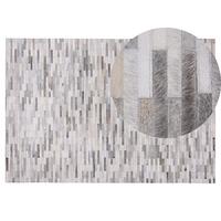 KURZFLOR-TEPPICH Ahilli 200/140 cm - Grau, Fell (140/200cm) - Beliani