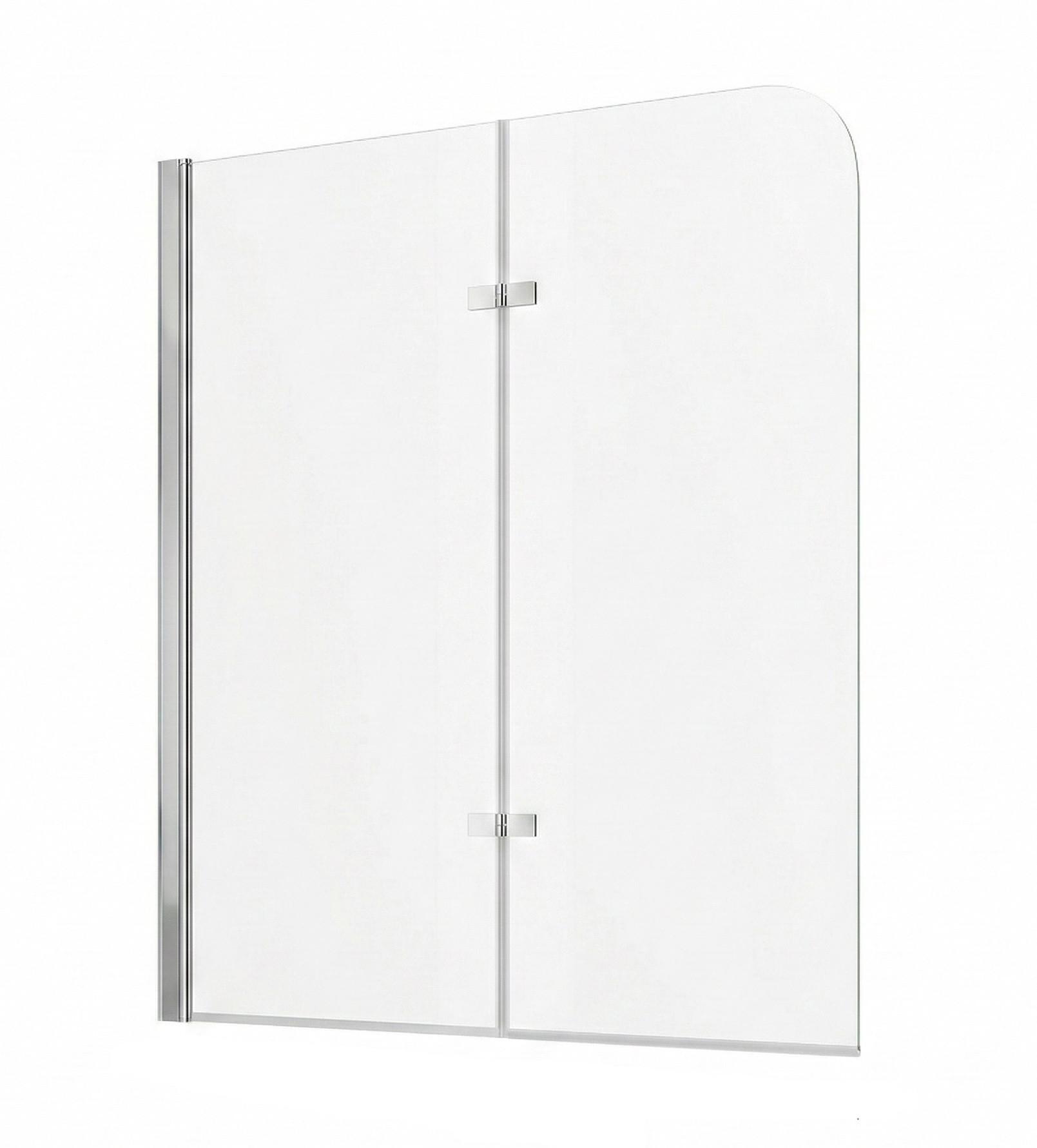 BADEWANNE Austin 2 Teile cm Chrom - 110 x 140 cm - Chromfarben, Glas (110/140cm) - Badplaats