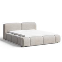 POLSTERBETT Aubi 180x200 Beige - Beige, Textil (180/200cm) - Graingold