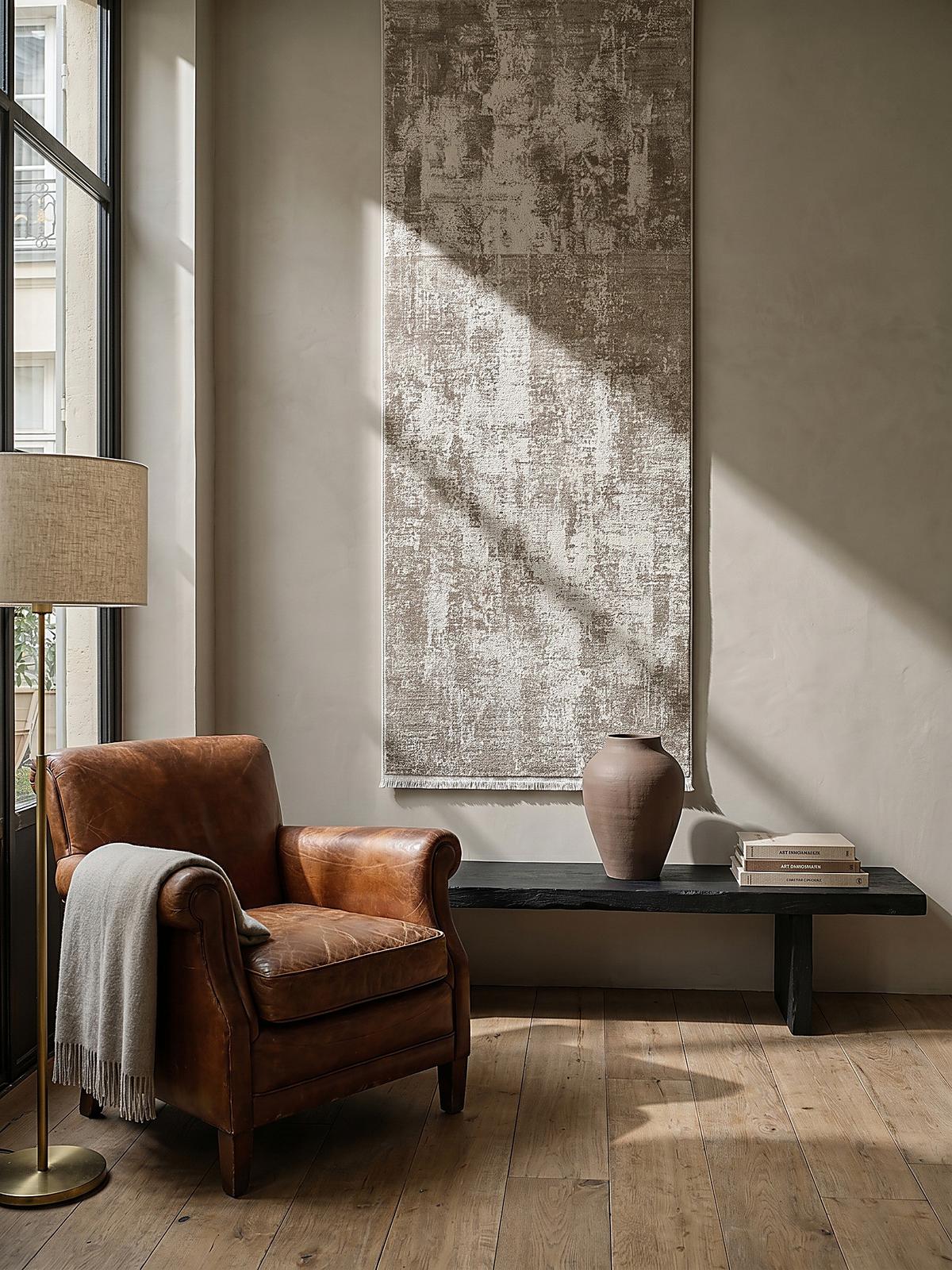 TEPPICHLÄUFER Vintage VARA Polyester Beige 80 x 150 cm - Beige, Textil (80/150cm) - KADIMA DESIGN