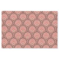 FUSSMATTE Fächermotiv - Muster - Rosa Türmatte 60x40 cm - Altrosa, Kunststoff (60/0.4cm) - MuchoWow