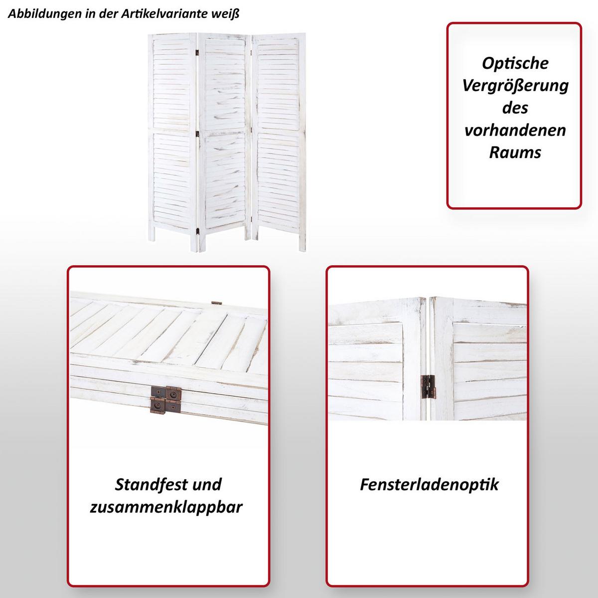PARAVENT Anthrazit - Anthrazit, Holz (120/170/2cm) - MCW