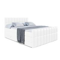 BOXSPRINGBETT MIAMI-Z KING - 120x200 - H3/H4 - Weiß Hochglanz - Weiß Hochglanz, Holzwerkstoff (120/200cm) - ALTDECOR