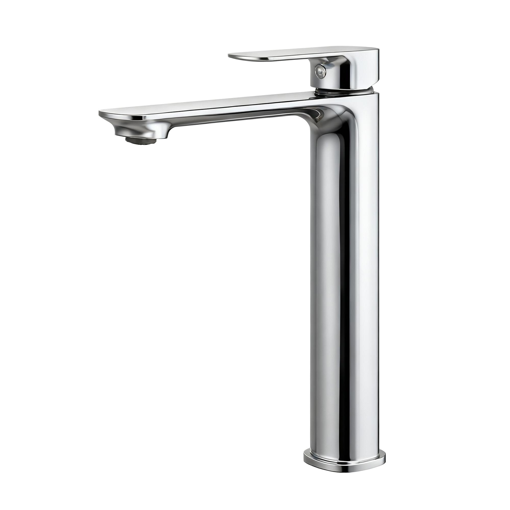 WASCHTISCHARMATUR aus 4MS-Messing Verchromt 21,5 cm - Chromfarben, Metall (21.5/26.9/4.9cm) - EMKE