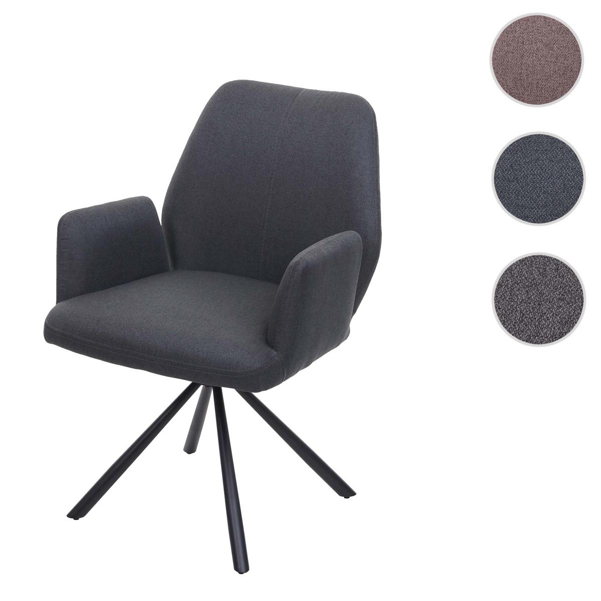 ESSZIMMERSTUHL Anthrazit - Dunkelgrau/Anthrazit, Textil (60/86/66cm) - MCW