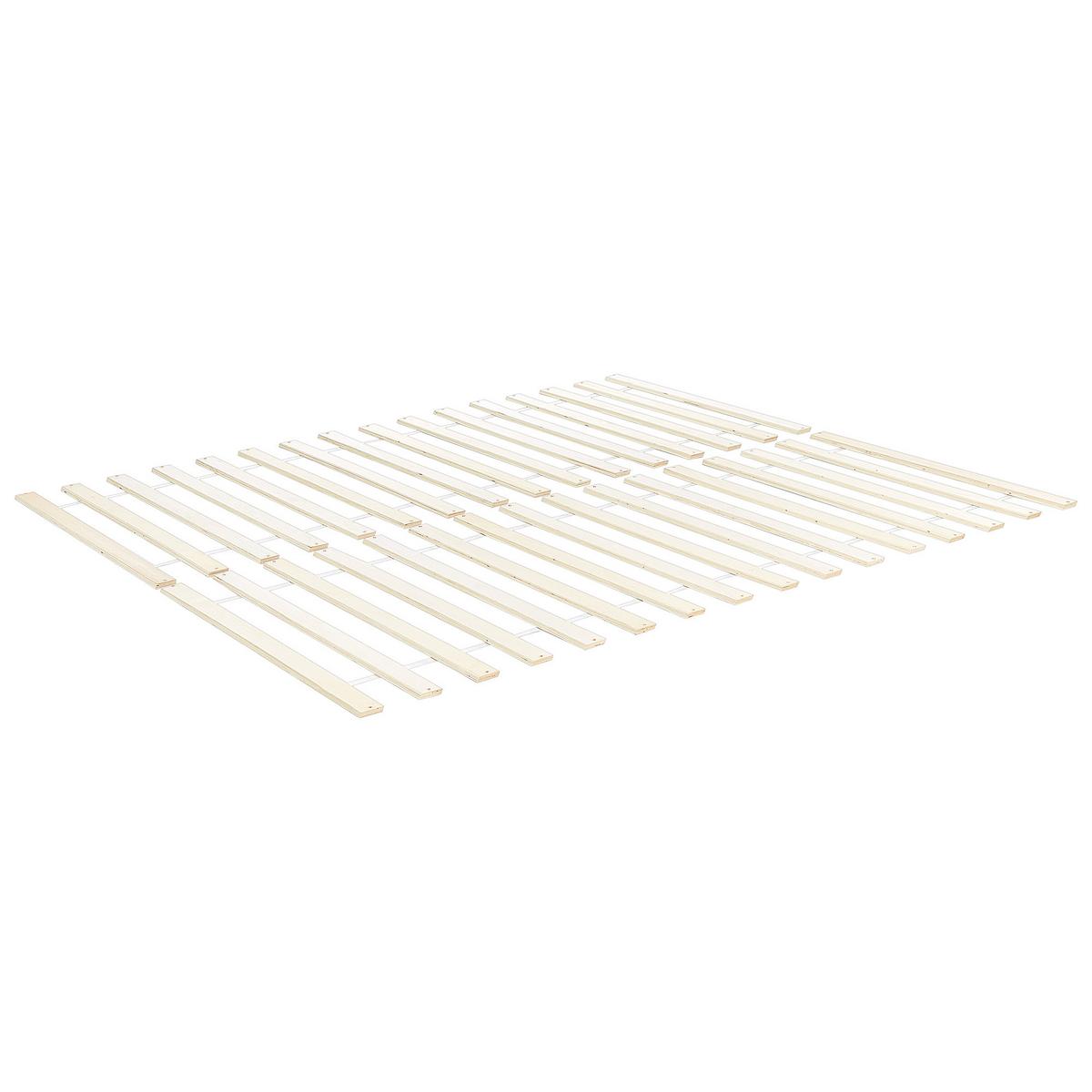 BETT mit Lattenrost 120/200 Kiefernholz Weiß Sabran - Weiß, Holz (120/200cm) - Beliani