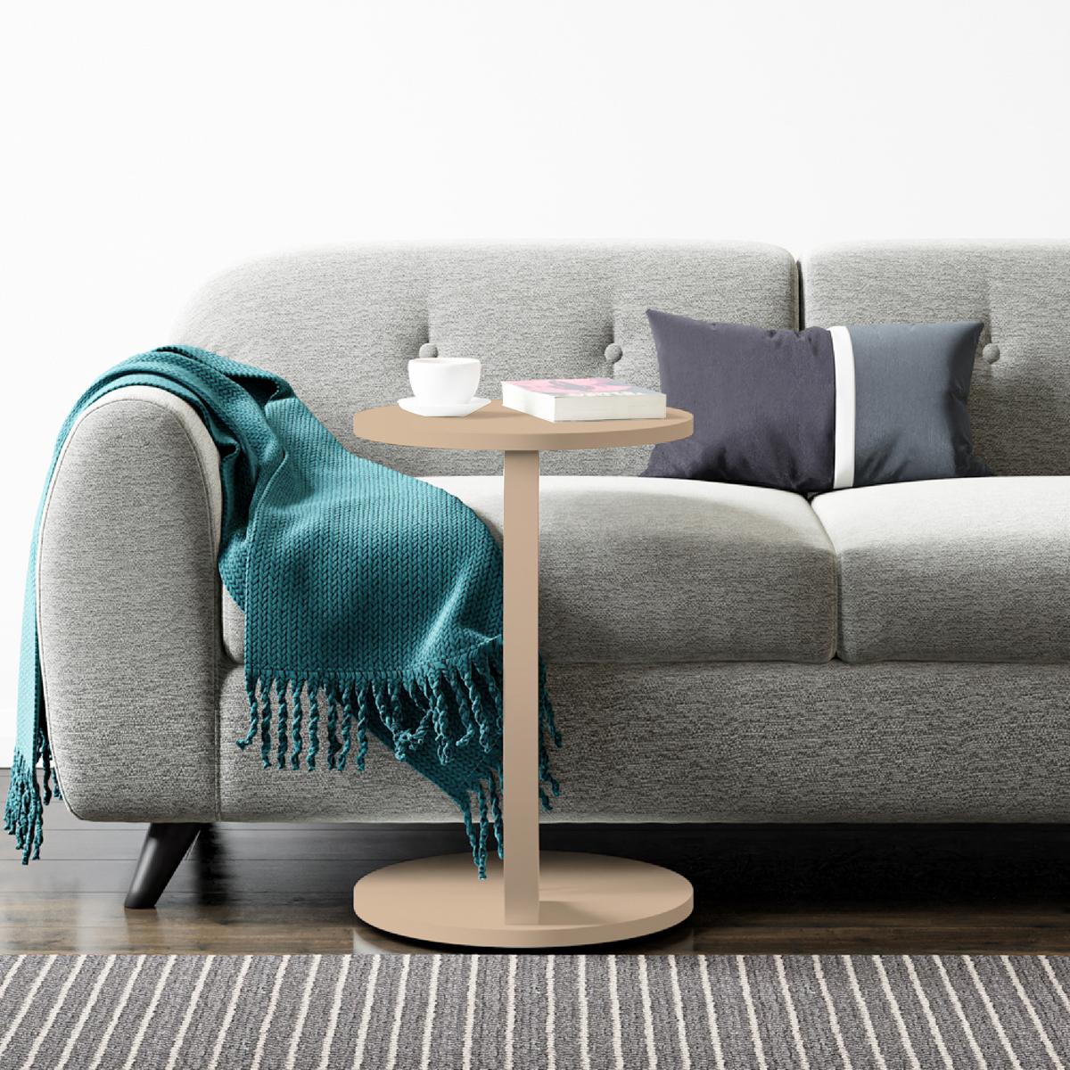 BEISTELLTISCH Holeby - Cappuccino, Holzwerkstoff (38/38/56cm) - [en.casa]