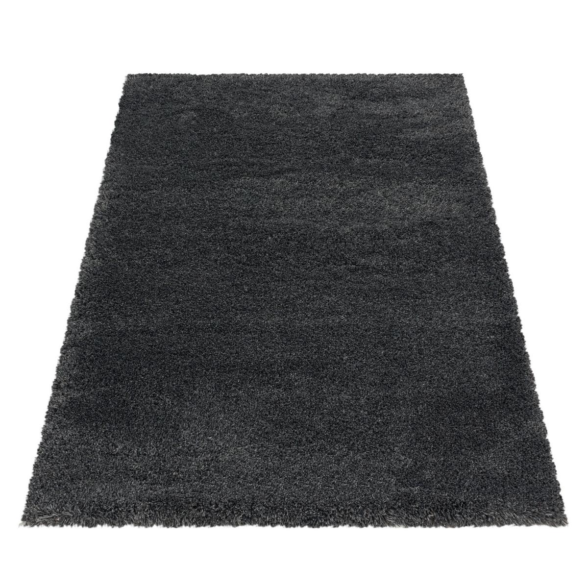 HOCHFLORTEPPICH SALZACH, einfarbig, Grau, 140 x 200 cm - Grau, Textil (200/140cm) - KADIMA DESIGN