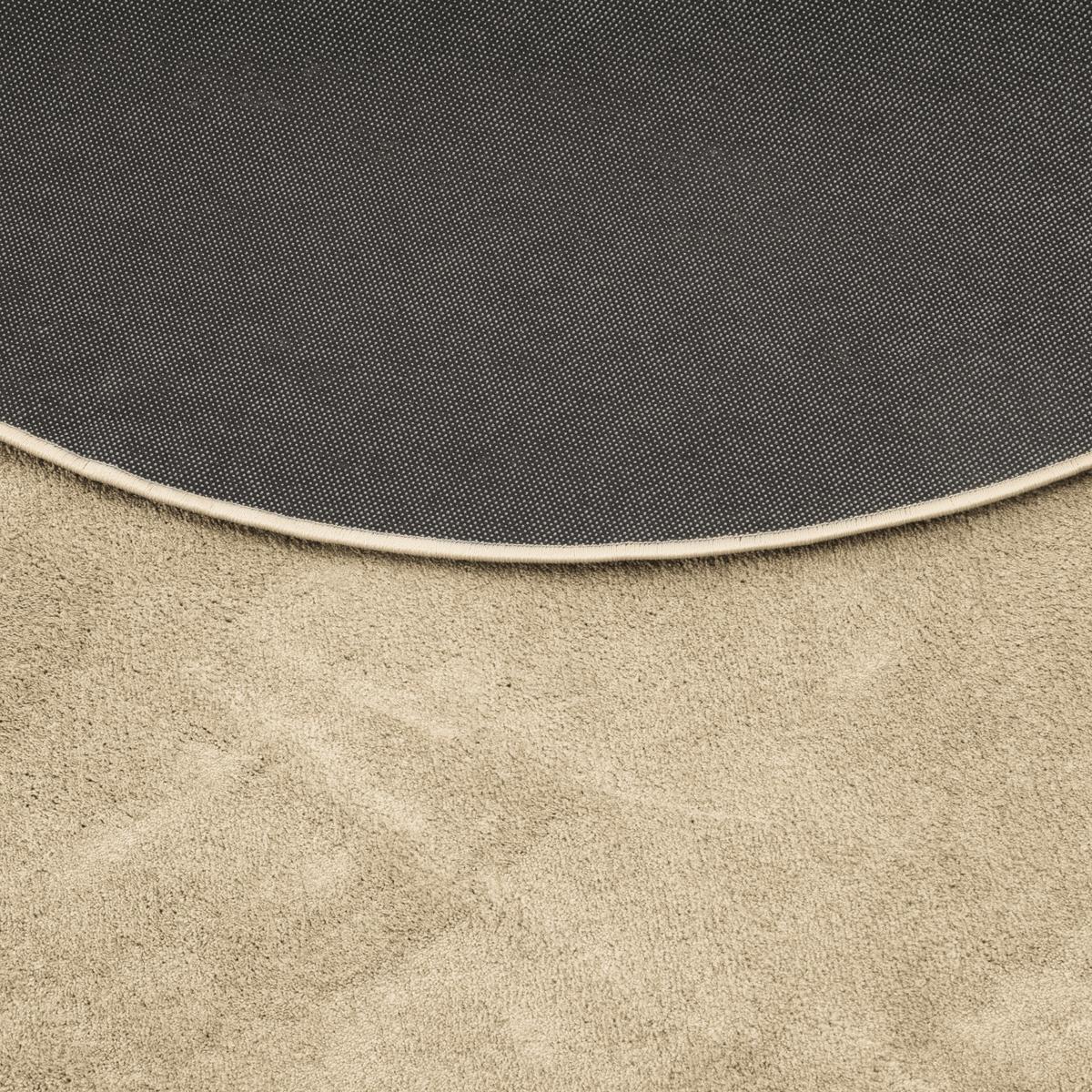 HOCHFLOR LANGFLOR TEPPICH SUPER SOFT MELIA RUND - Beige, Textil (120/120cm) - Pergamon