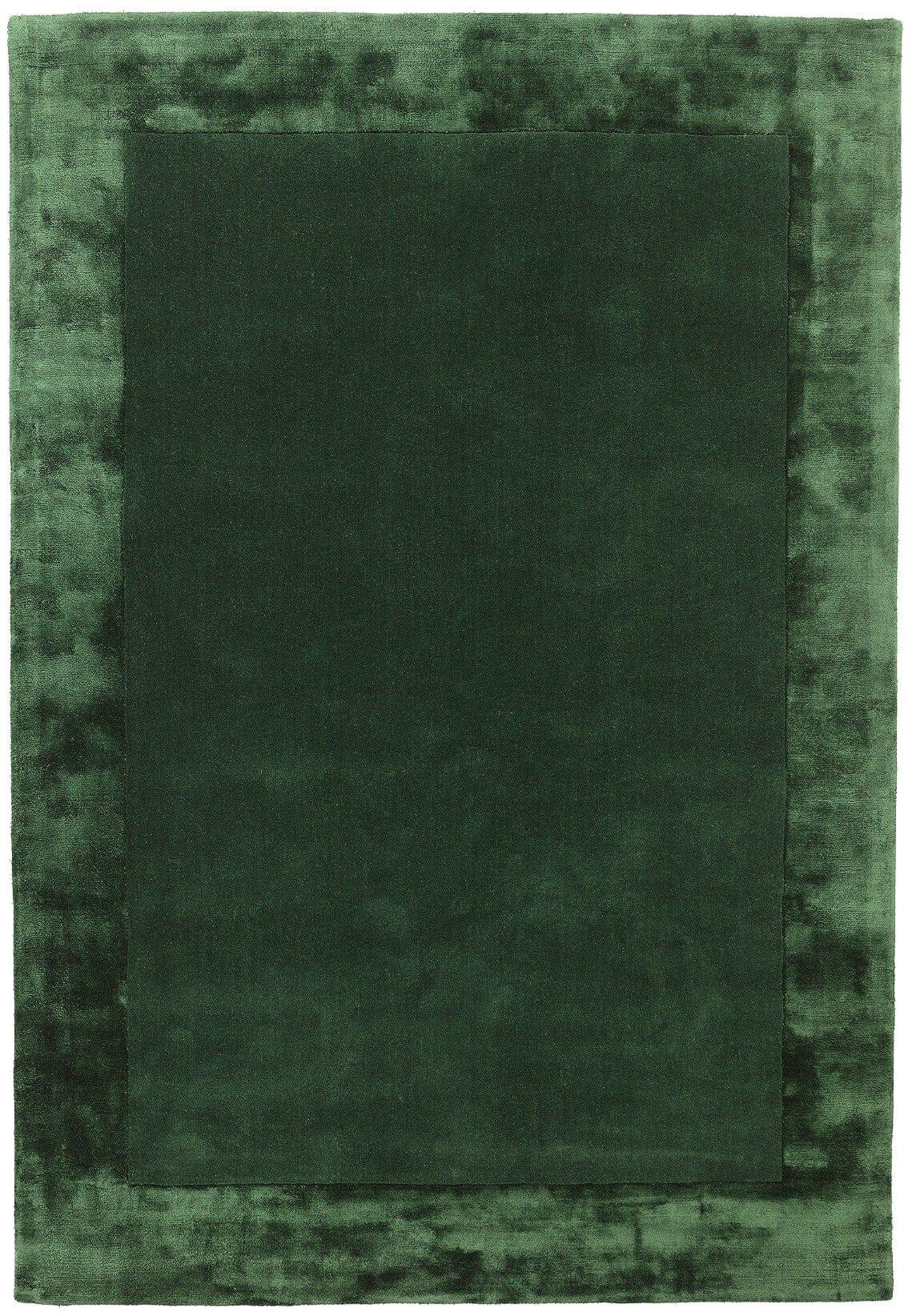 WOLLTEPPICH handgewebt TYNE, mit Bordüre, Grün, 200 x 290 cm - Grün, Textil (200/290cm) - KADIMA DESIGN