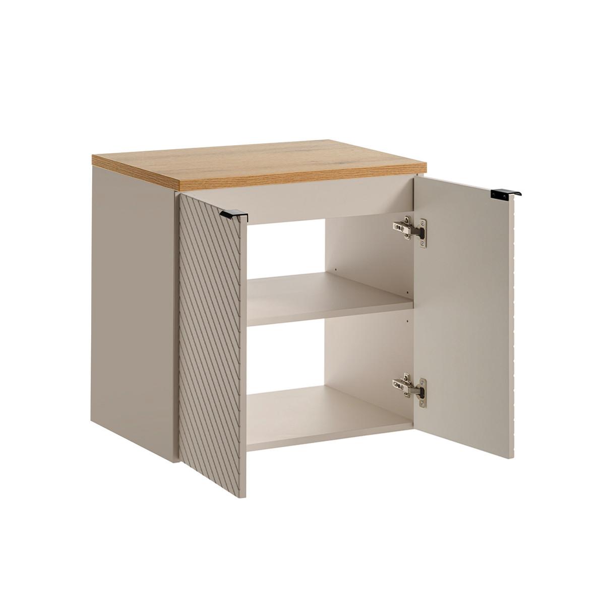 WASCHTISCH 60cm Manoa Kaschmir - Holz - Beige, Holzwerkstoff (60/59/40cm) - Petits-meubles