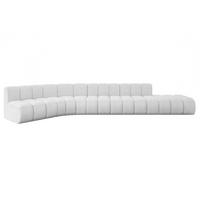 ECKSOFA modulares Sofa Brilo-L2 - 471x174x70 cm Weiß - Weiß, Holzwerkstoff/Textil (471/174cm) - ALTDECOR