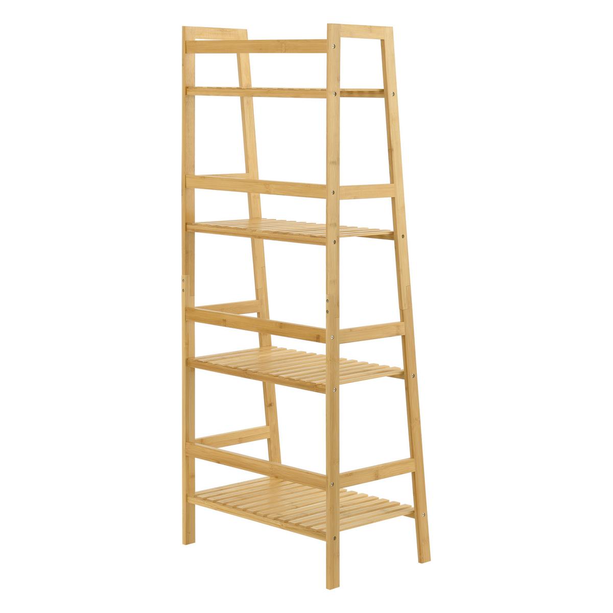LEITERREGAL Vinje - Naturfarben, Holz (48/123/32cm) - [en.casa]